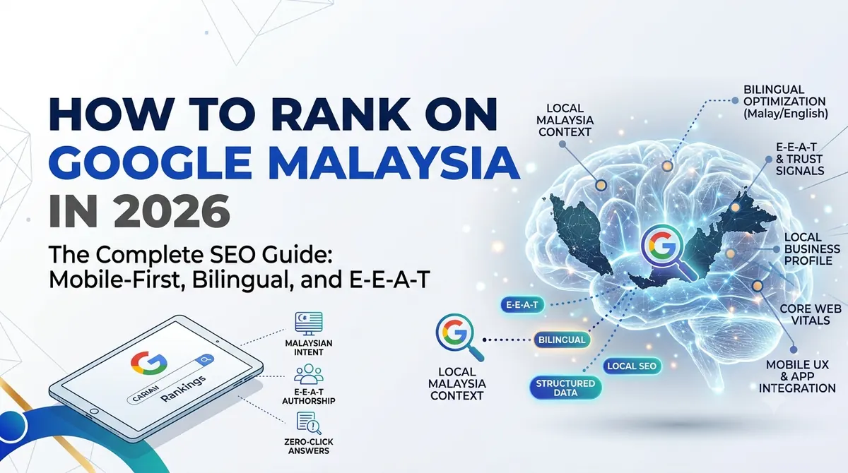 How to rank on Google Malaysia in 2026 — complete SEO guide for local businesses covering technical SEO, content strategy and AI Overviews