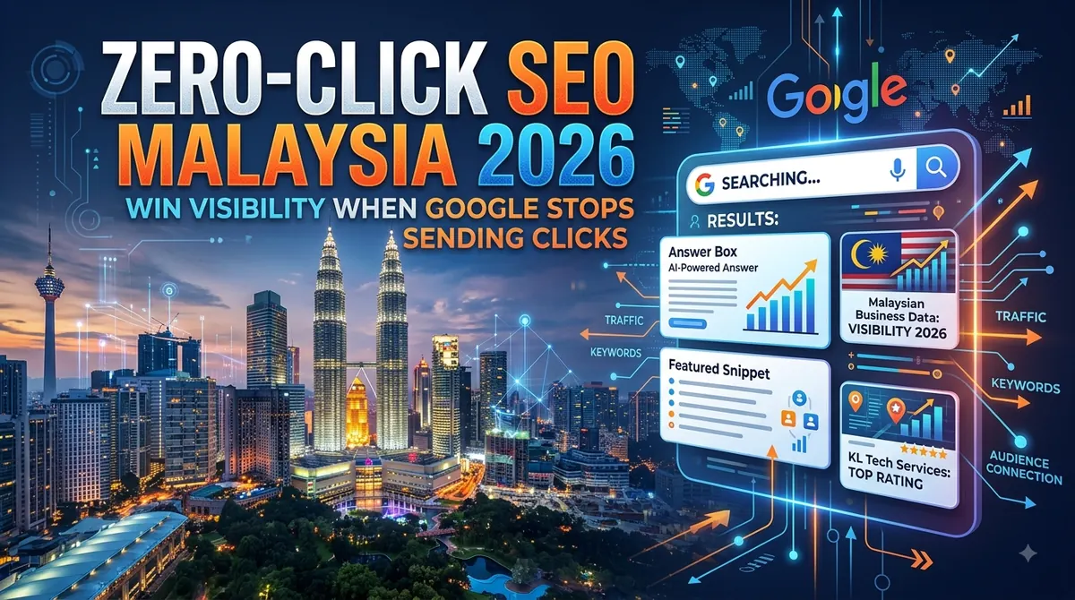 Zero-Click SEO Malaysia 2026 — win SERP visibility and brand authority when Google AI Overviews reduce organic clicks