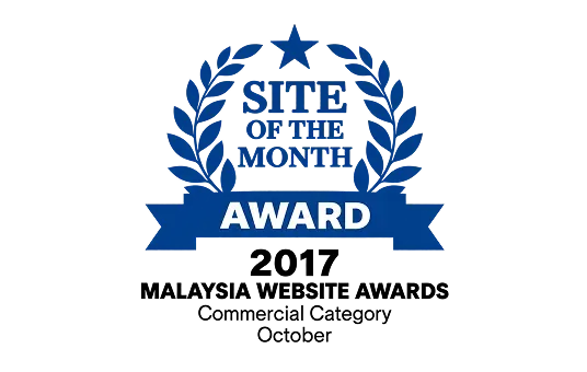Malaysia Website Awards Site of the Month, October 2017